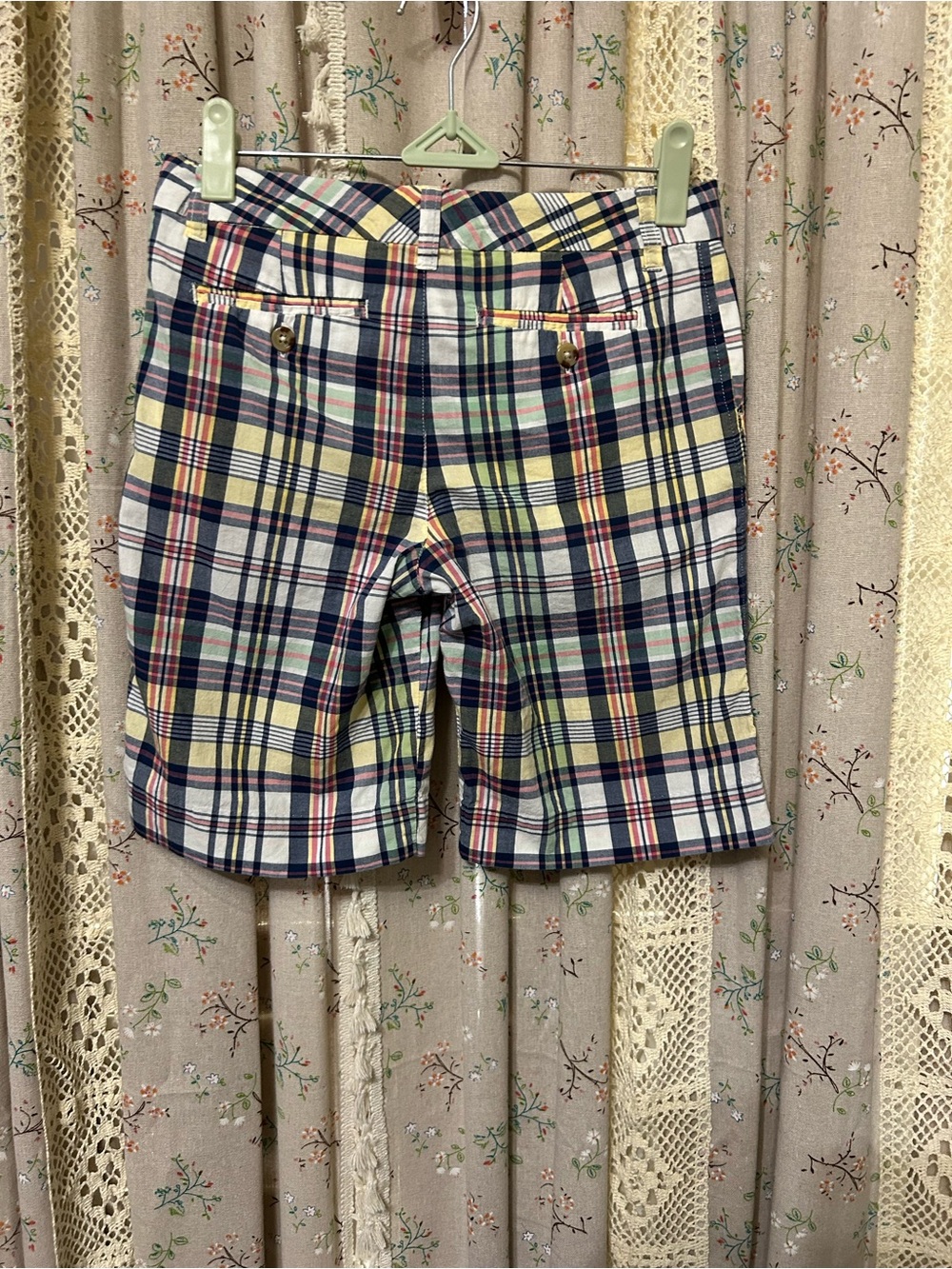 3/$30 Ralph Lauren Boys Madras Plaid Shorts Size 10 Preppy Cotton - Picture 4 of 4